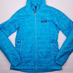 Patagonia nano puff jacket women's xs mako blue